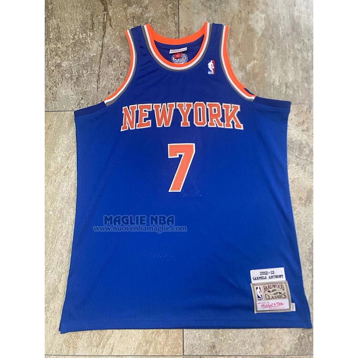Maglia
 Carmelo Anthony NO 7 New York Knicks Mitchell & Ness 2012-13 Blu
